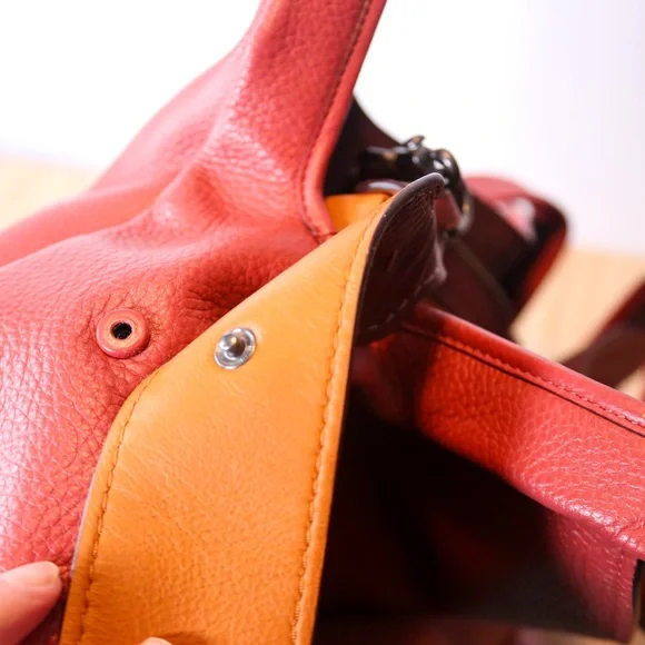 Authentic Coach 86760 Bandit Hobo Washed Red - Picture 5 of 15